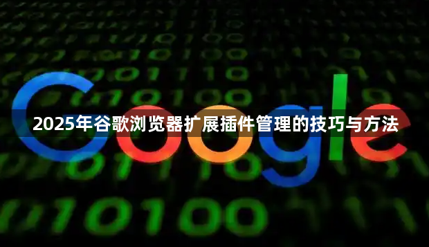 2025年谷歌浏览器扩展插件管理的技巧与方法1