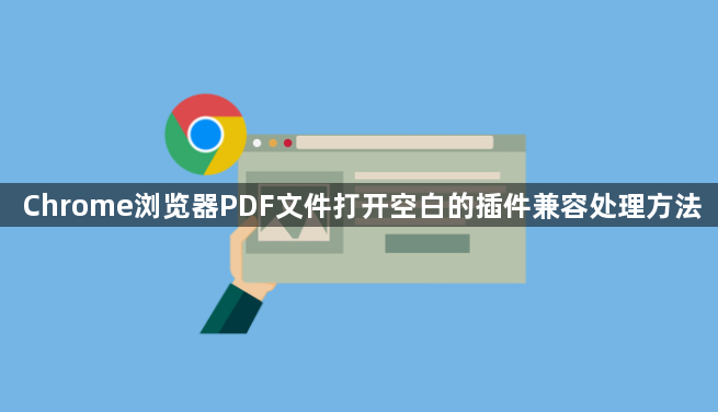 Chrome浏览器PDF文件打开空白的插件兼容处理方法1