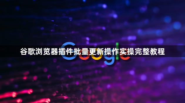 谷歌浏览器插件批量更新操作实操完整教程1