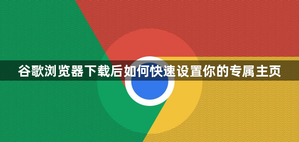 谷歌浏览器下载后如何快速设置你的专属主页1