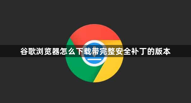 谷歌浏览器怎么下载带完整安全补丁的版本1