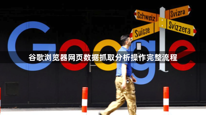 谷歌浏览器网页数据抓取分析操作完整流程1