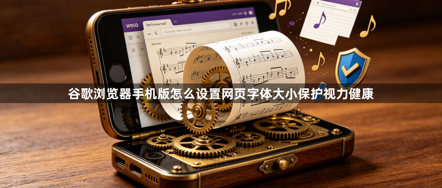 谷歌浏览器手机版怎么设置网页字体大小保护视力健康1
