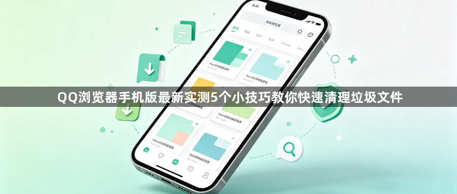 QQ浏览器手机版最新实测5个小技巧教你快速清理垃圾文件1