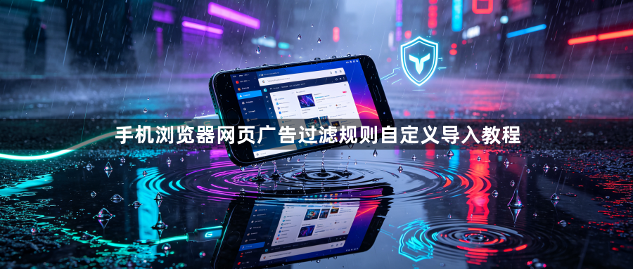 手机浏览器网页广告过滤规则自定义导入教程1