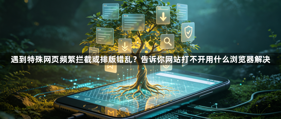 遇到特殊网页频繁拦截或排版错乱？告诉你网站打不开用什么浏览器解决1