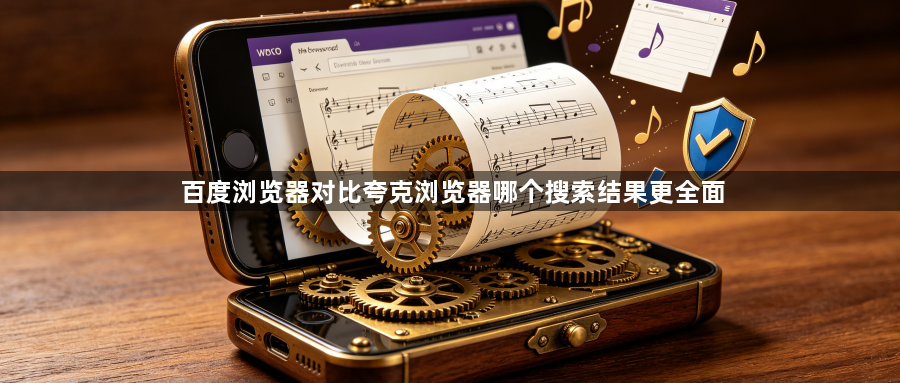 百度浏览器对比夸克浏览器哪个搜索结果更全面1
