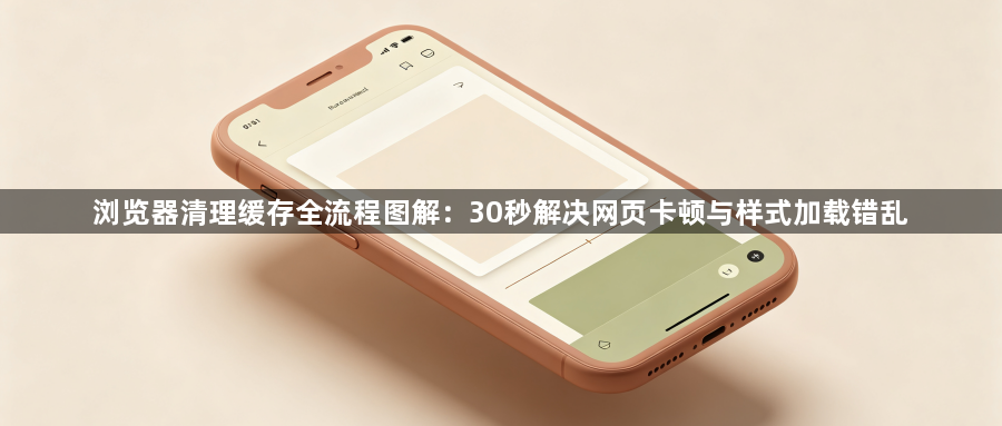 浏览器清理缓存全流程图解：30秒解决网页卡顿与样式加载错乱1