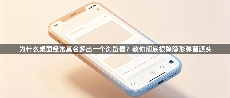 为什么桌面经常莫名多出一个浏览器?教你彻底根除隐形弹窗源头1