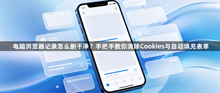 电脑浏览器记录怎么删干净?手把手教你清除Cookies与自动填充表单1