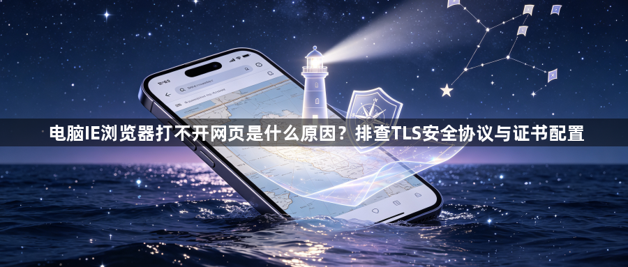 电脑IE浏览器打不开网页是什么原因?排查TLS安全协议与证书配置1
