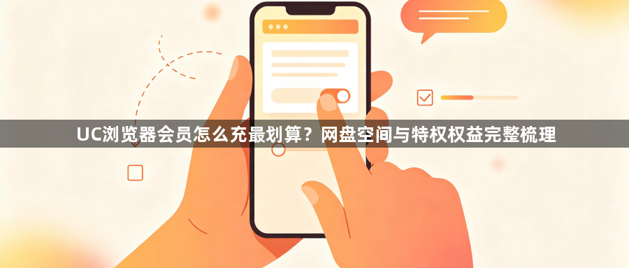 UC浏览器会员怎么充最划算？网盘空间与特权权益完整梳理1